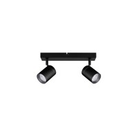 9011315 Плафонска светилка ALMA LED 2XGU10 Црна IP44 Nova Luce 